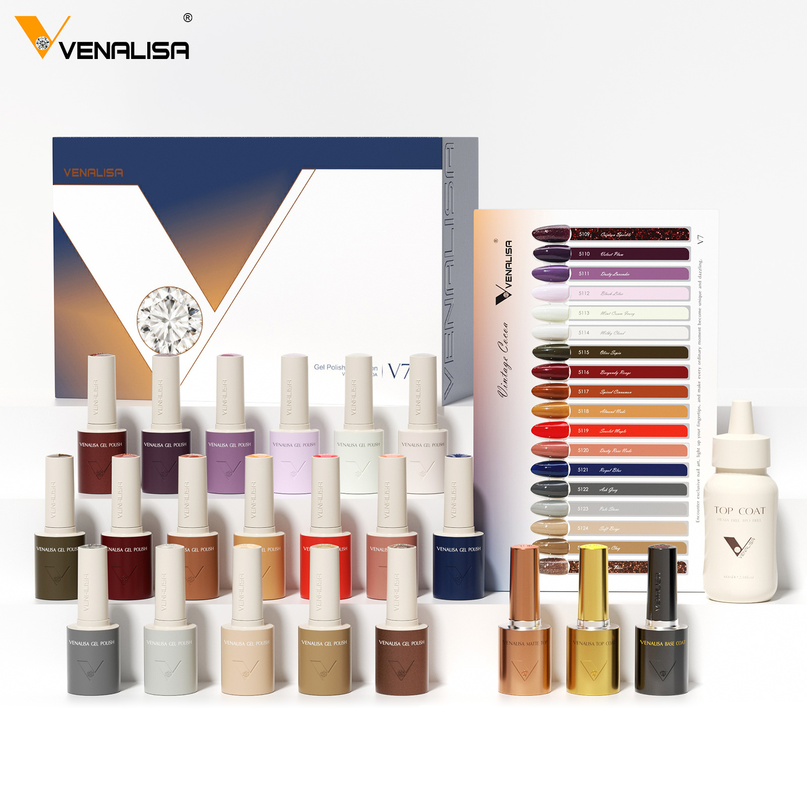 Nail Art Vintage - VENALISA V7 Smalto Gel per Unghie