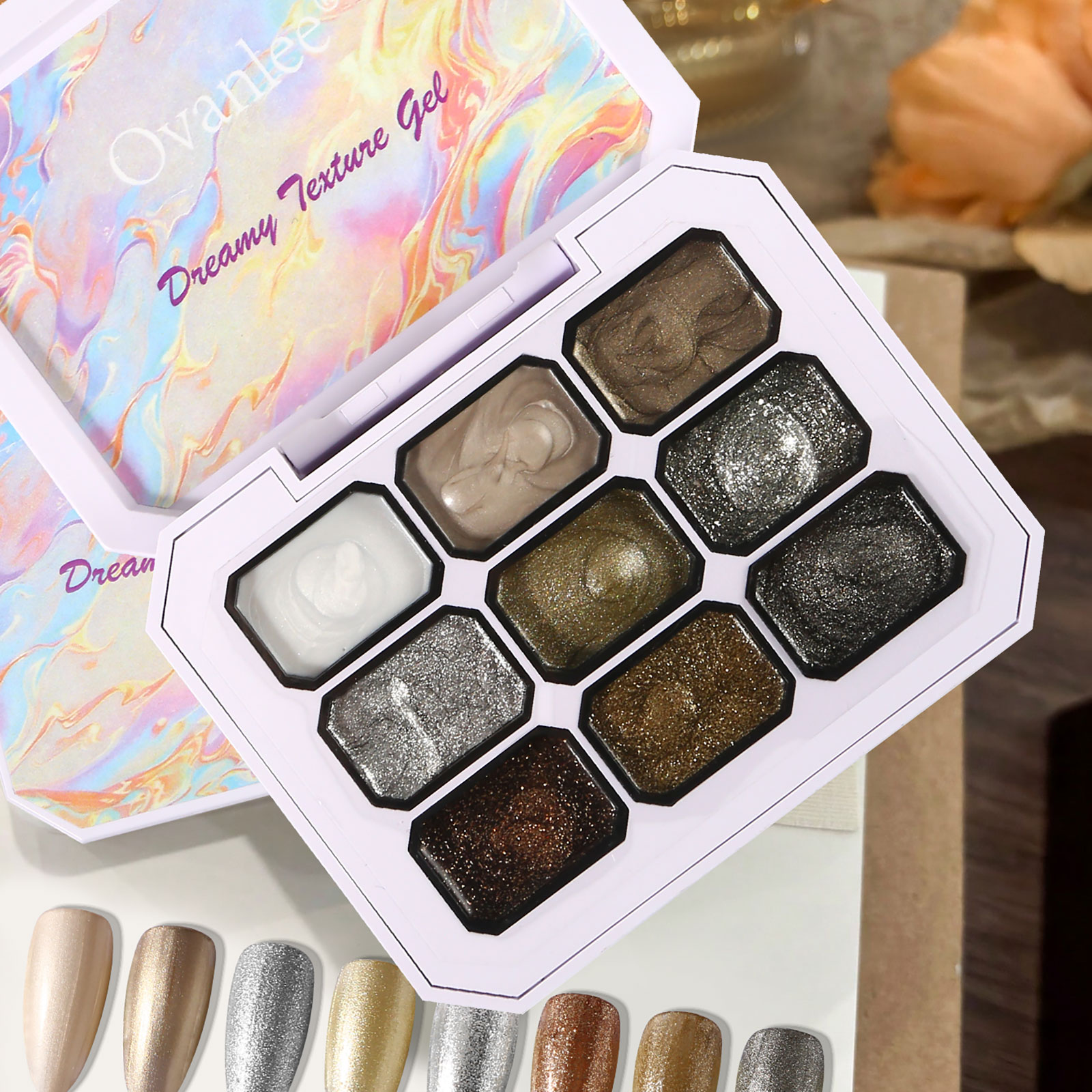 Nail Art Halal - Palette di smalti gel solidi Ovanlee