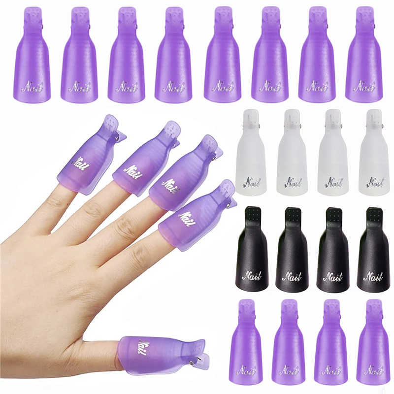 Nail Art Halal - 10 Pezzi Clip in Plastica Acrilica