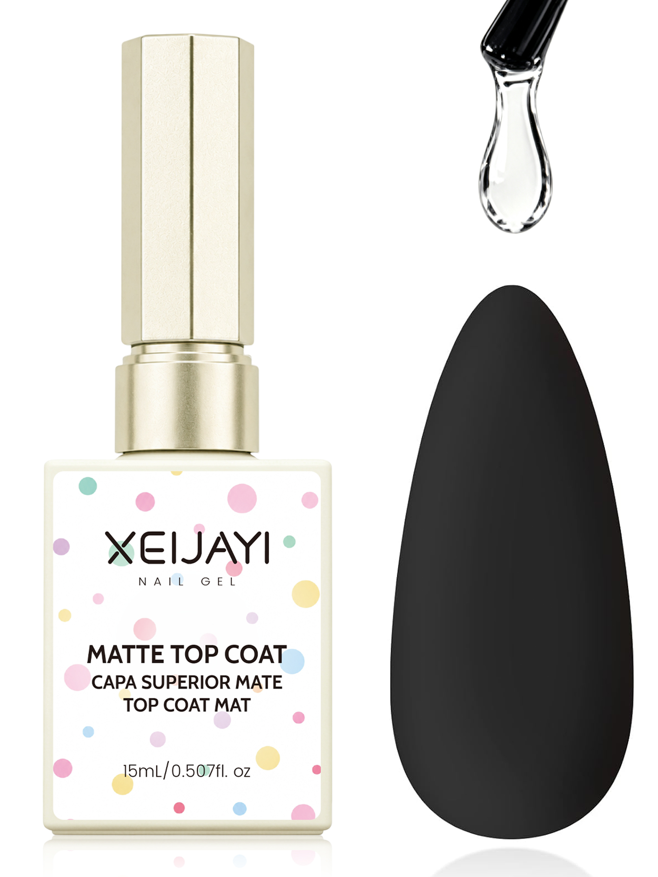 Gel Top Coat - 1 pezzo di 15 ml di