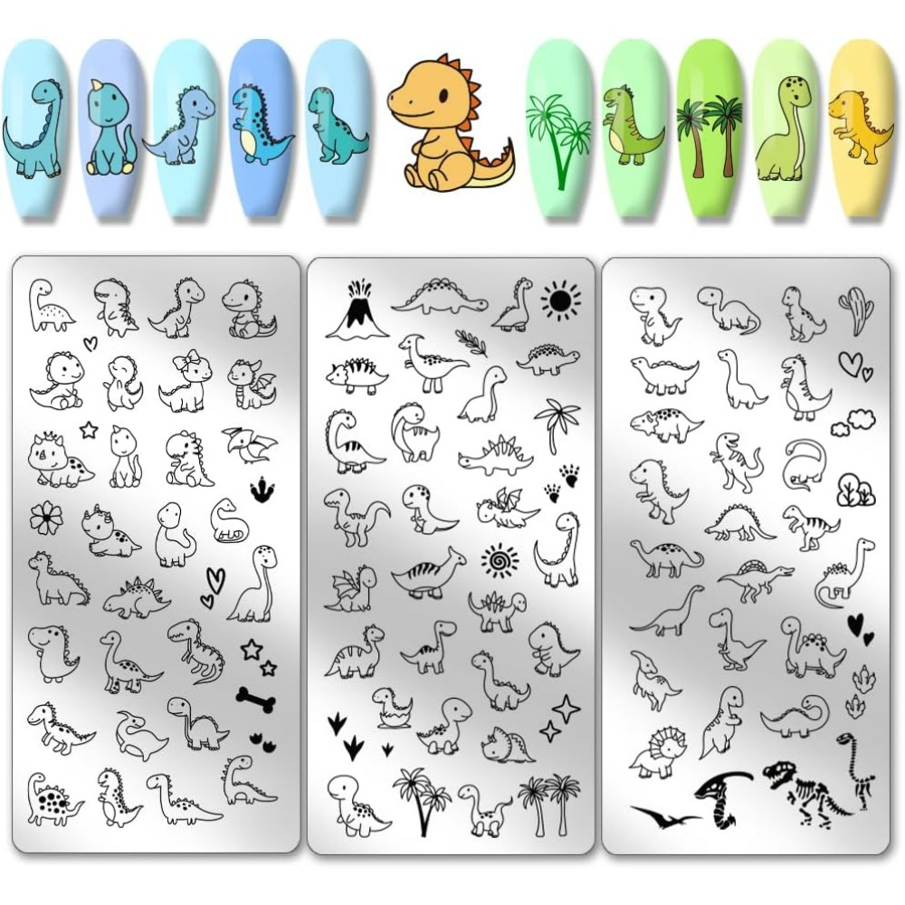 Nail Art Love - 3 piastre per timbri per unghie