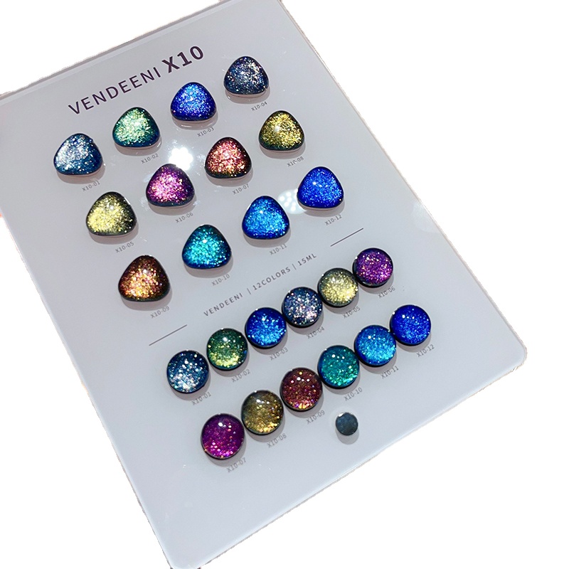 Nail Art Eye Cat - VENDEENI Set di 18 Colori Gel