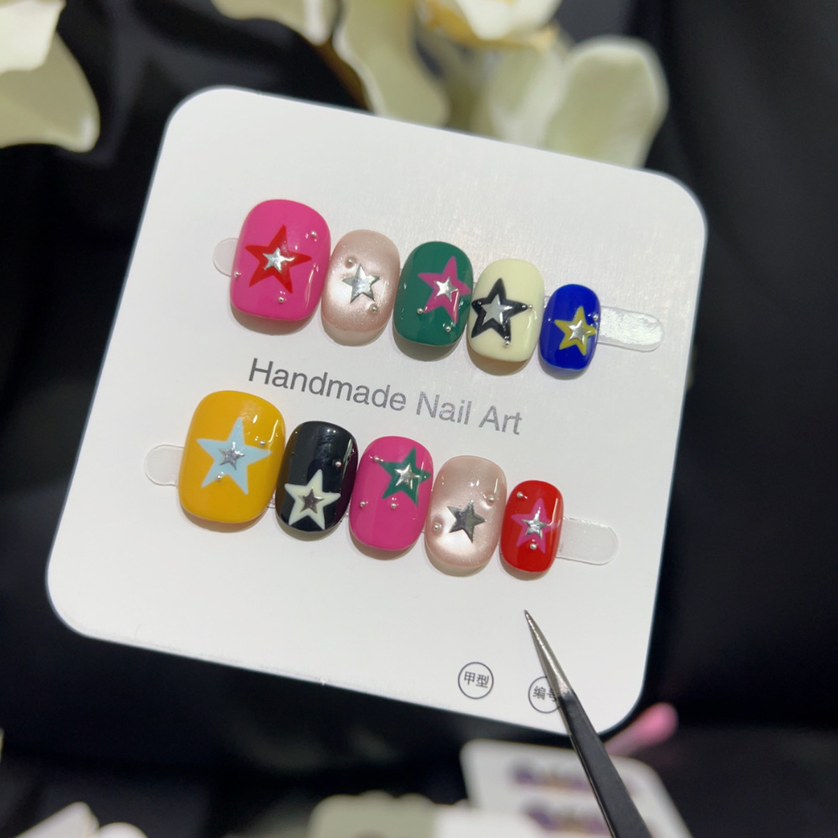 10 pezzi glitter cat eye corto - Nail Art Eye Cat recensione e prezzo