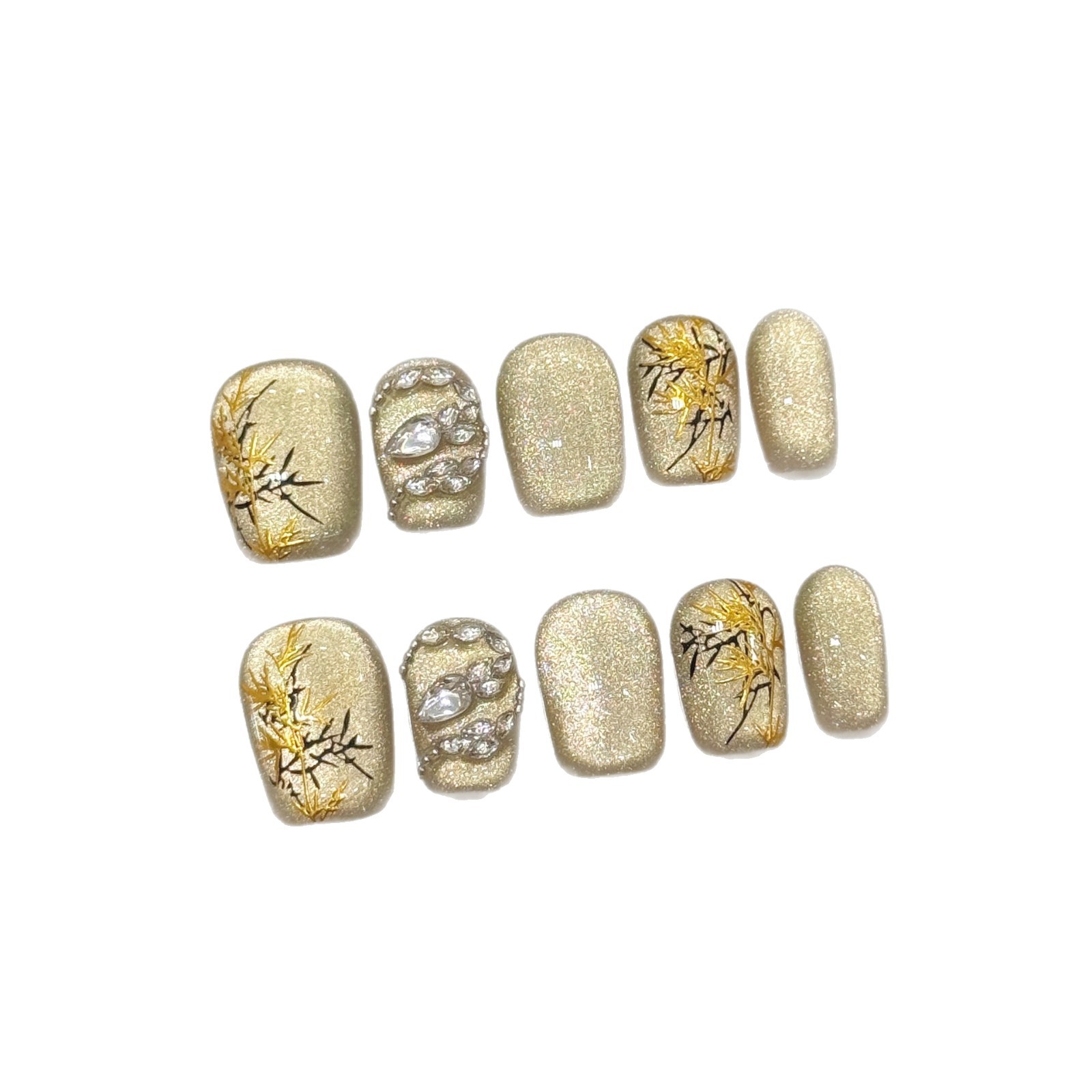 10 pezzi nuovo stile cinese fa - Nail Art Gliter recensione e prezzo