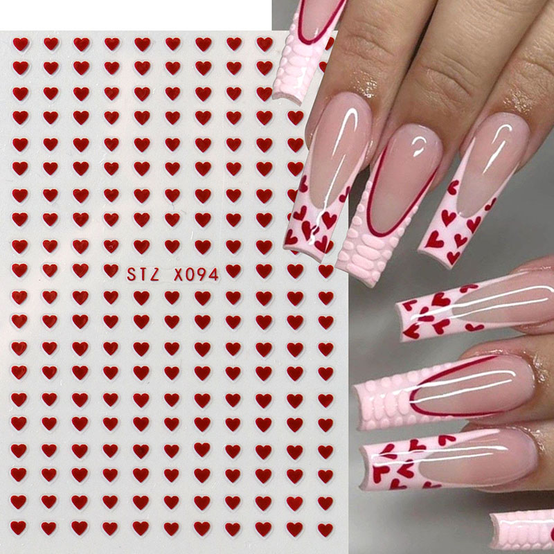 2 pezzi mini amore cuore nail  - Nail Art Valentines Day recensione e prezzo