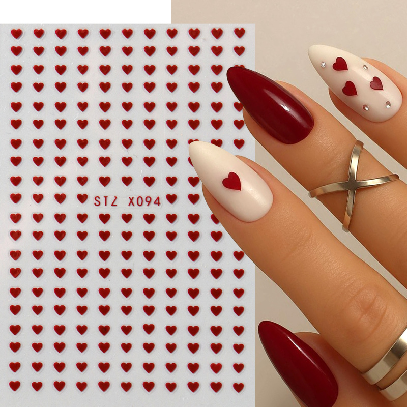 2 pezzi mini amore cuore nail  - Nail Art Valentines Day recensione e prezzo