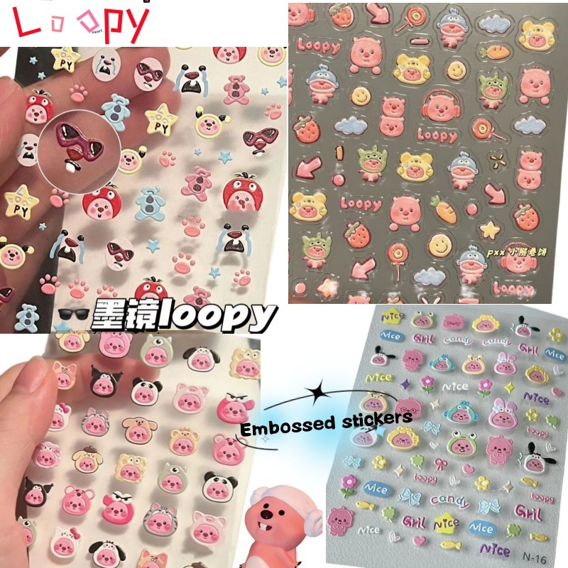 Adesivo 3D in rilievo Loopy, a - Nail Art Quotes recensione e prezzo