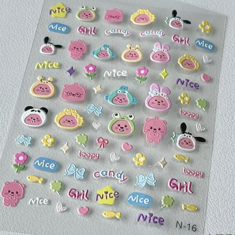 Adesivo 3D in rilievo Loopy, a - Nail Art Quotes recensione e prezzo