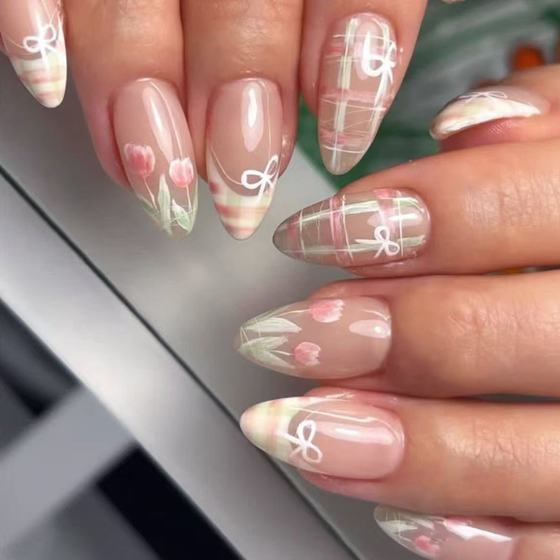 24 pezzi set di unghie finte c - Nail Art Valentines Day recensione e prezzo