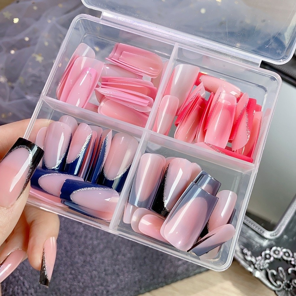 96 pezzi/scatola Unghie Finte  - Nail Art Gliter recensione e prezzo