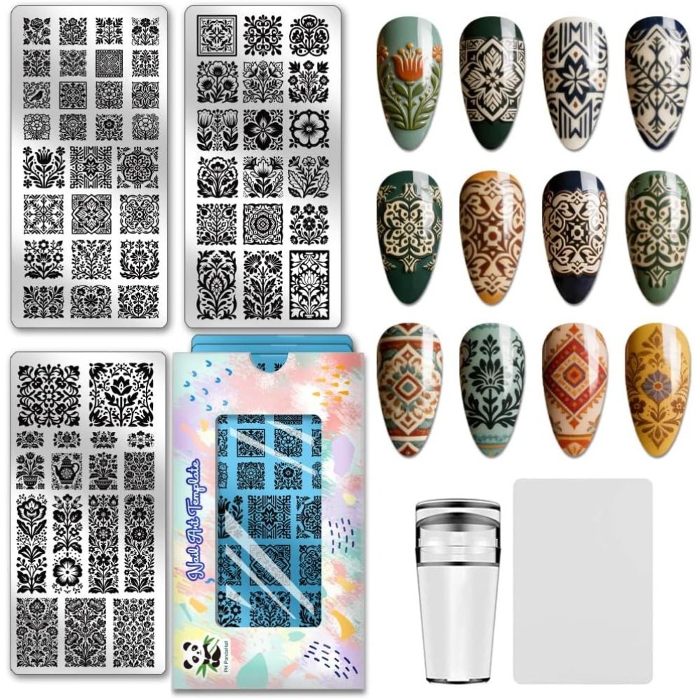 3 pezzi di piastre per stampin - Nail Art Vintage recensione e prezzo