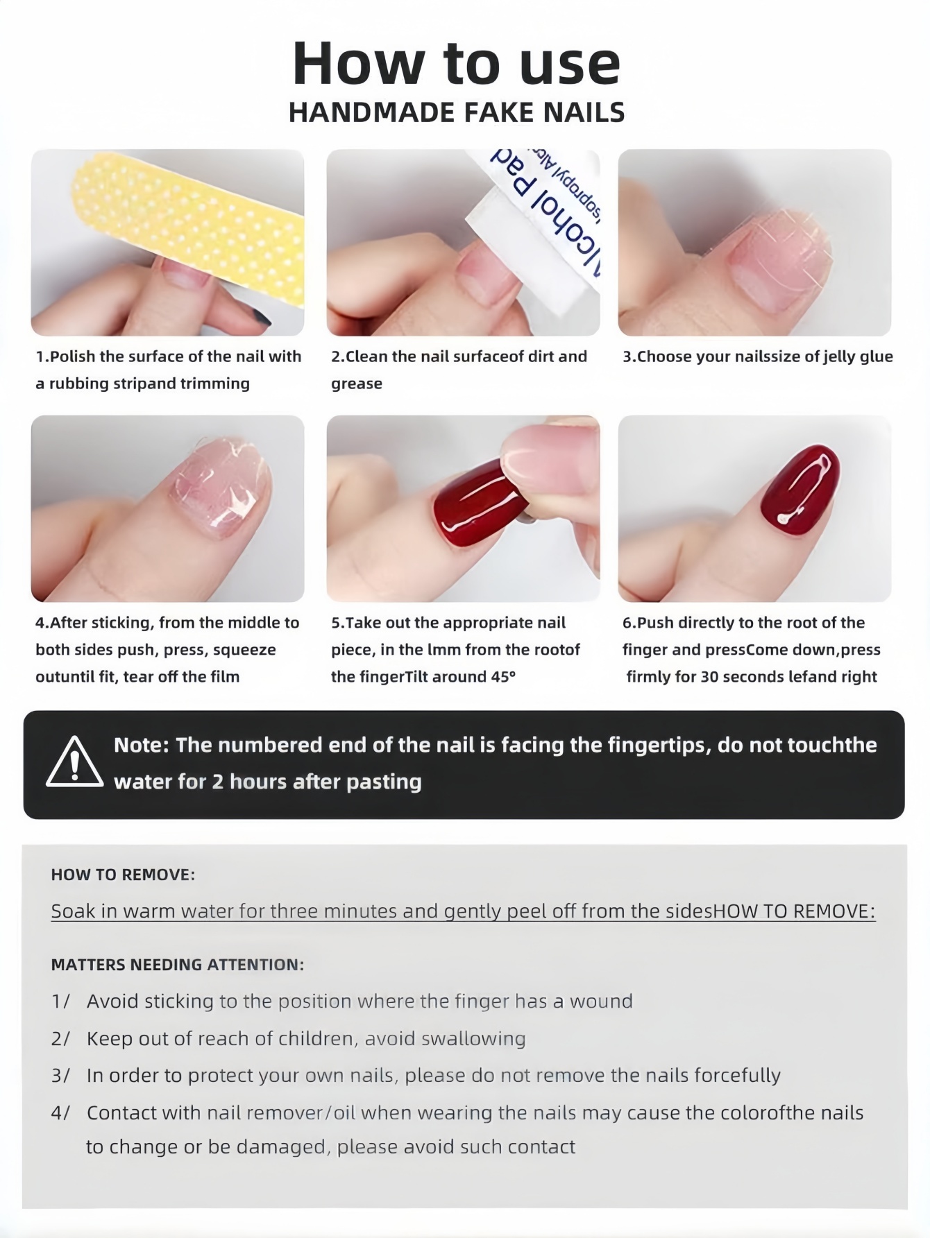 10 pezzi di unghie finte a for - Nail Art Maroon recensione e prezzo