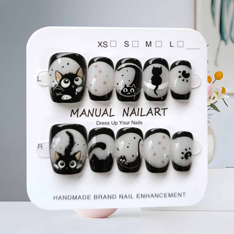 10 pezzi simpatico cartone ani - Nail Art Eye Cat recensione e prezzo