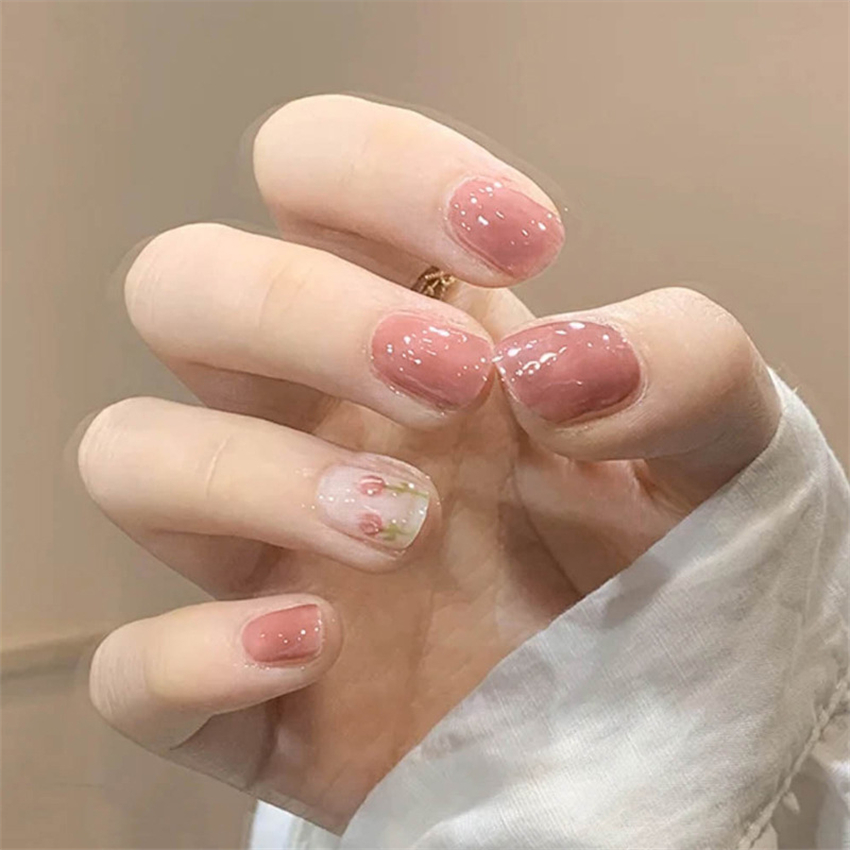 24 pezzi corto acrilico cuore  - Nail Art Maroon recensione e prezzo