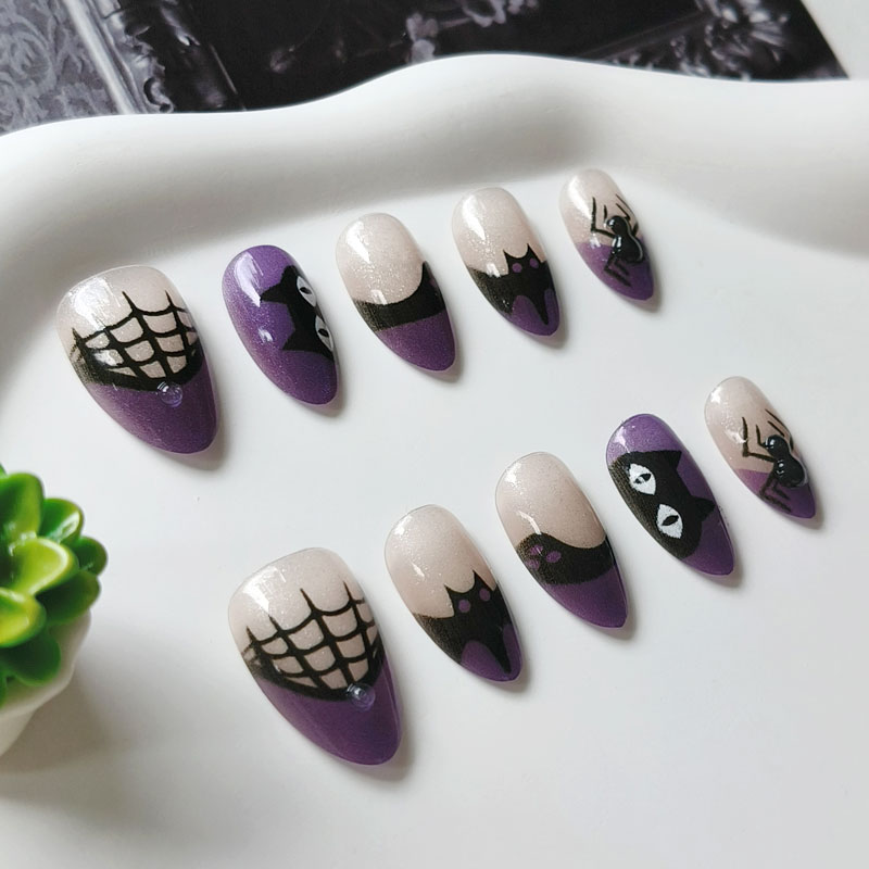 10 Pezzi Unghie Finte per Donn - Nail Art Eye Cat recensione e prezzo
