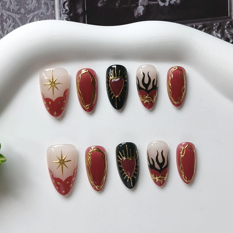 10 Pezzi Unghie Finte per Donn - Nail Art Eye Cat recensione e prezzo