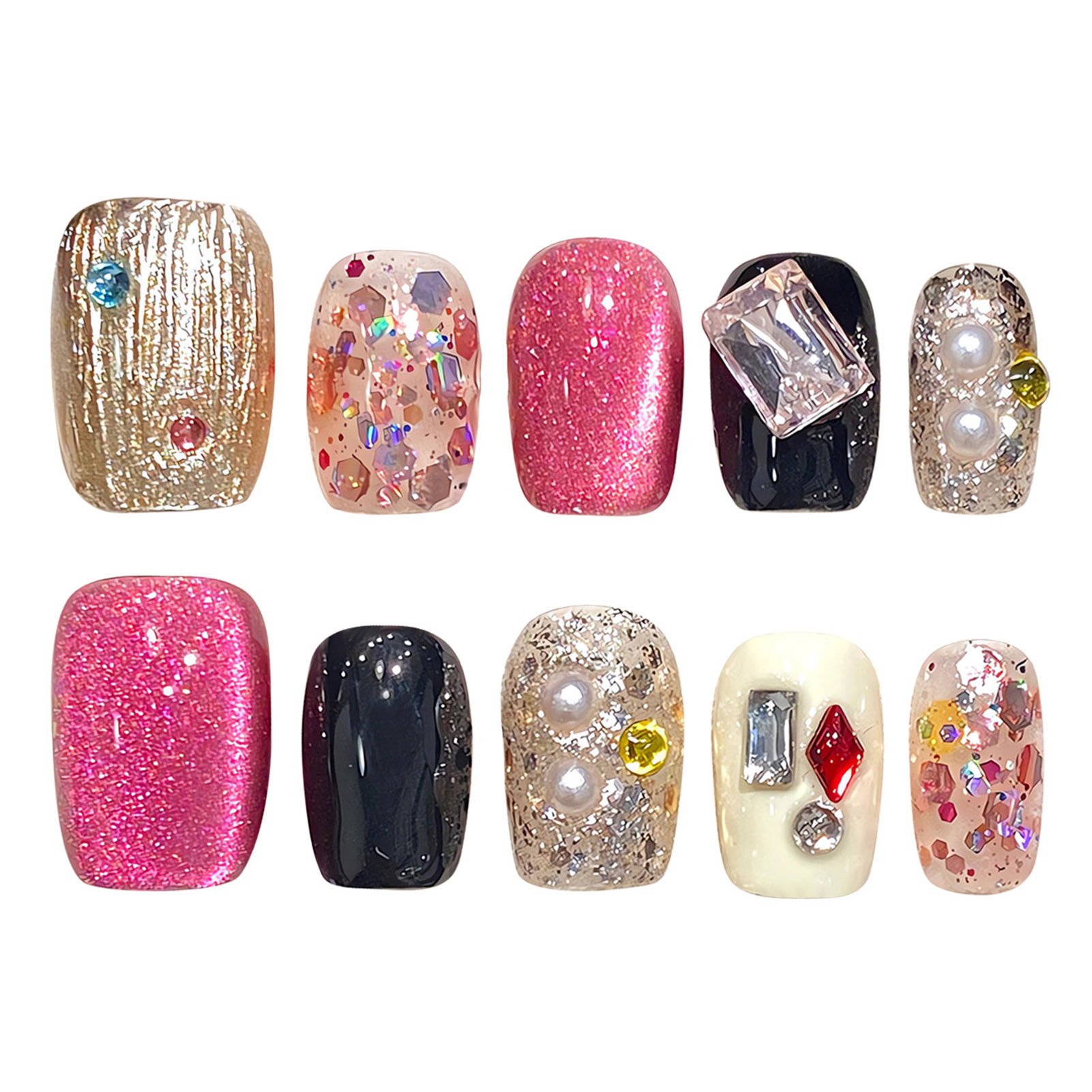 Stampa fatta a mano sulle ungh - Nail Art Gliter recensione e prezzo
