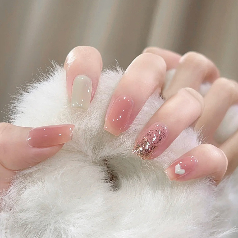 24 pz/set Breve Medio unghie f - Nail Art Gliter recensione e prezzo