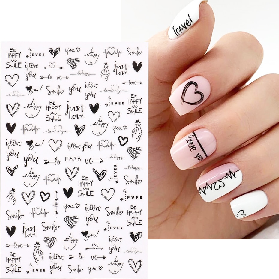 2 pezzi Heart Love Design 3D N - Nail Art Valentines Day recensione e prezzo