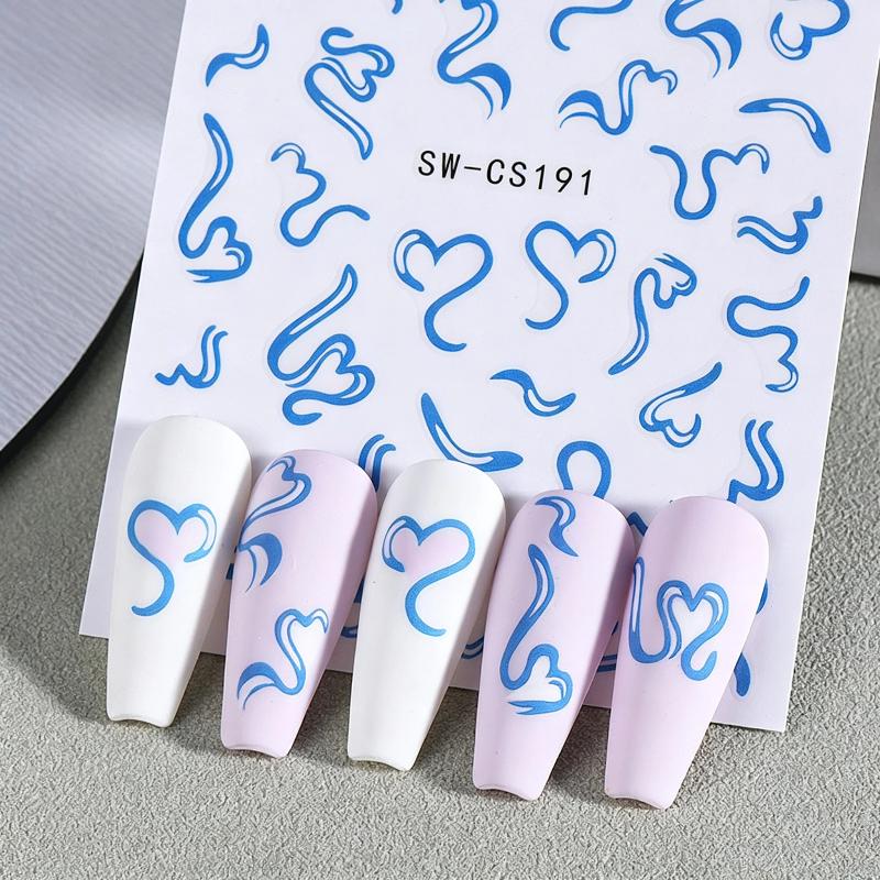 2 Fogli di Adesivi per Unghie  - Nail Art Valentines Day recensione e prezzo