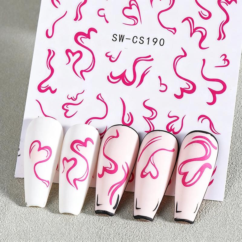 2 Fogli di Adesivi per Unghie  - Nail Art Valentines Day recensione e prezzo
