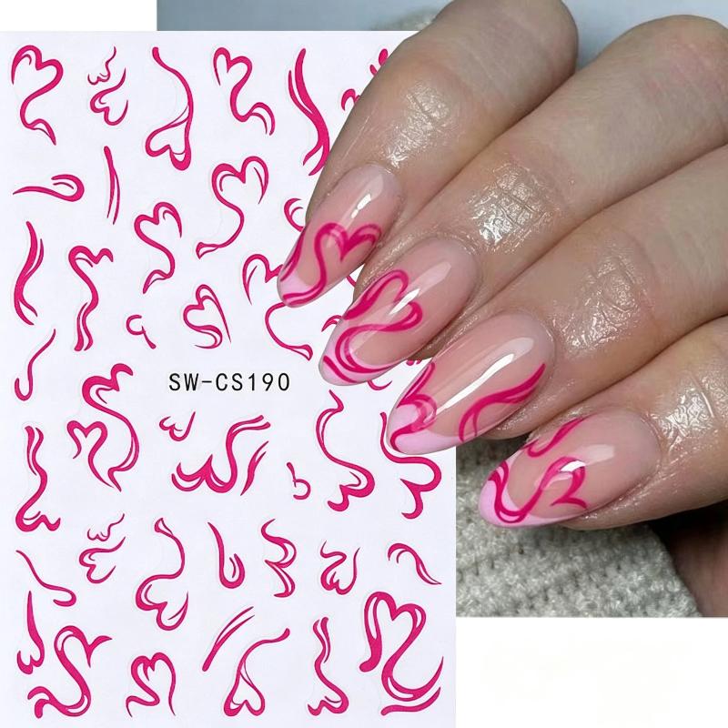2 Fogli di Adesivi per Unghie  - Nail Art Valentines Day recensione e prezzo