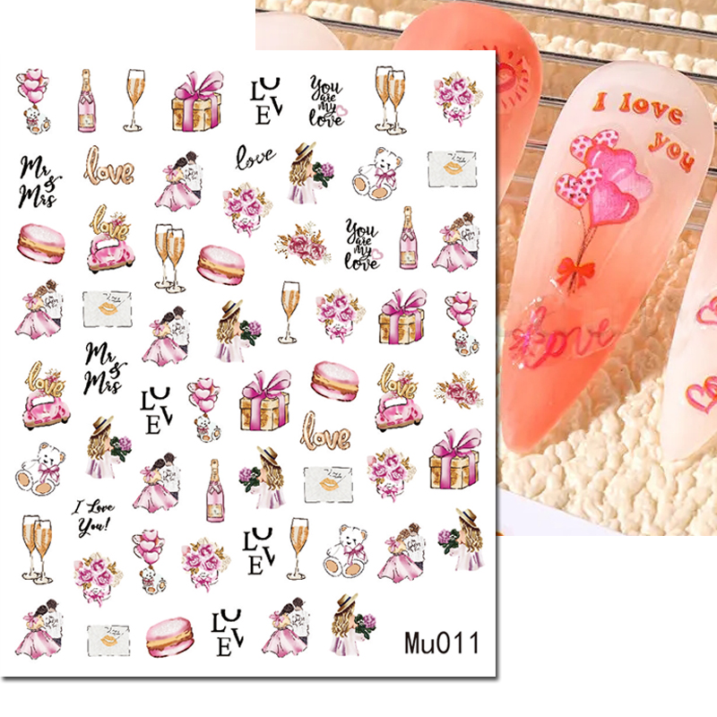 3d Nail Art Slider Adesivi San - Nail Art Valentines Day recensione e prezzo
