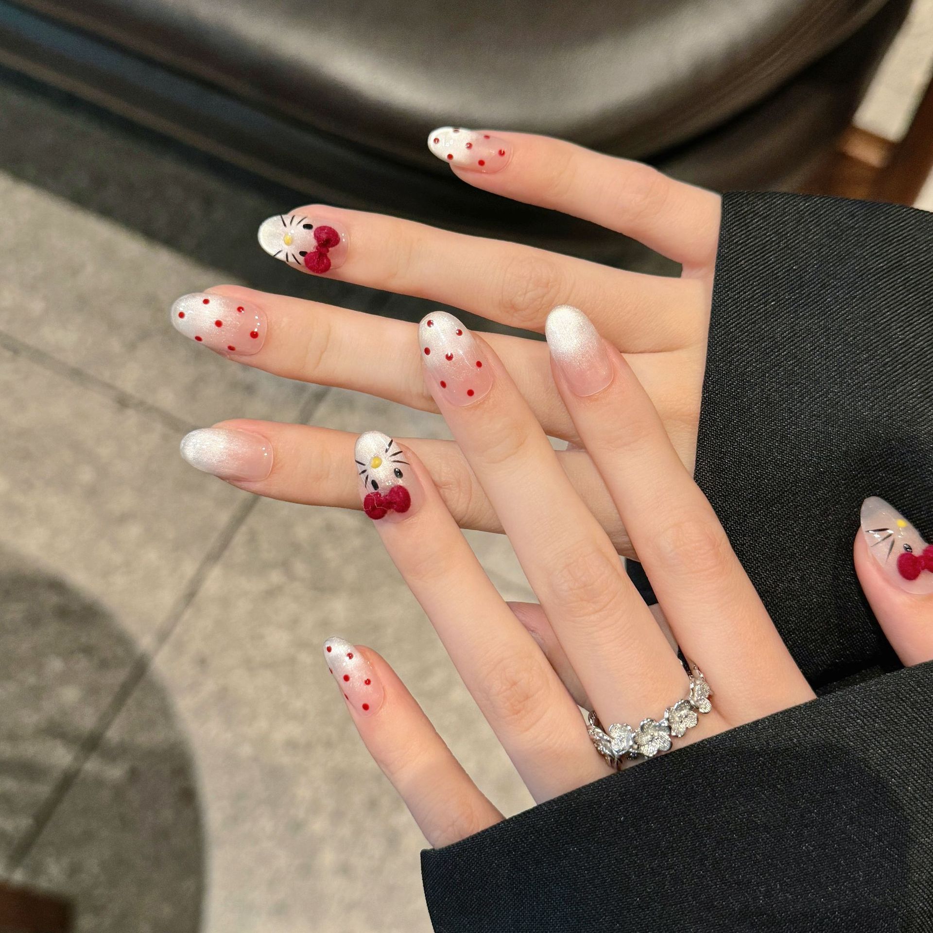 10 pezzi di nail art ovale pre - Nail Art Eye Cat recensione e prezzo