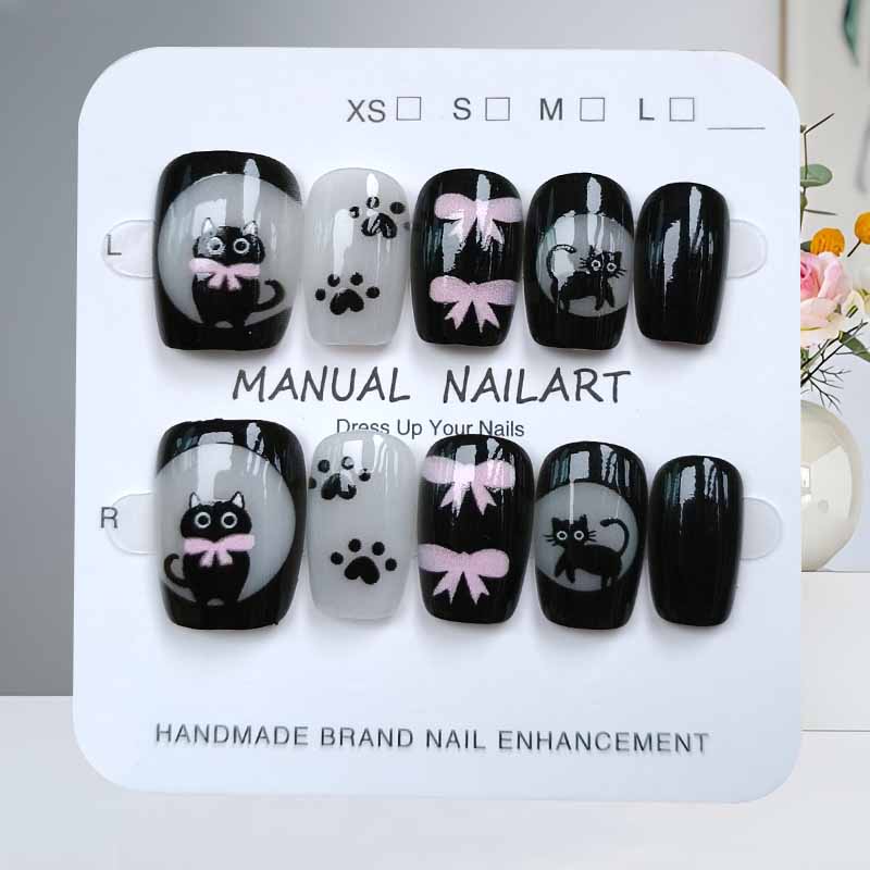 10 pezzi simpatico cartone ani - Nail Art Eye Cat recensione e prezzo