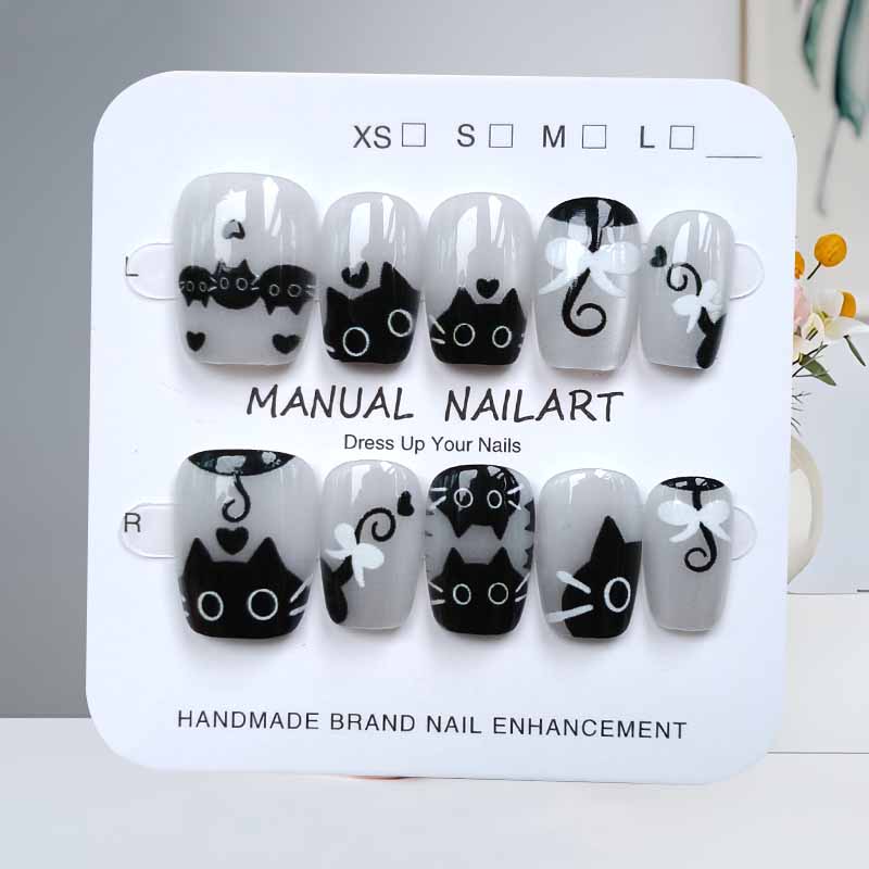 10 pezzi simpatico cartone ani - Nail Art Eye Cat recensione e prezzo