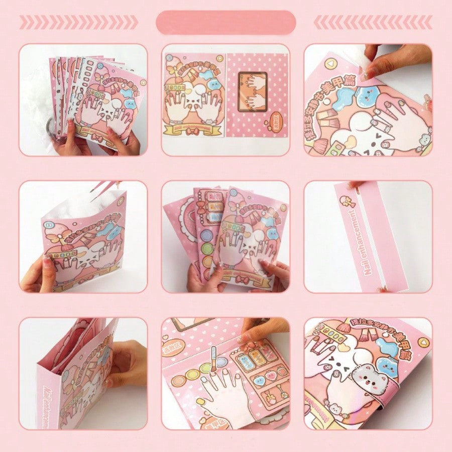 Libro di Adesivi Rosa per Salo - Nail Art Vintage recensione e prezzo