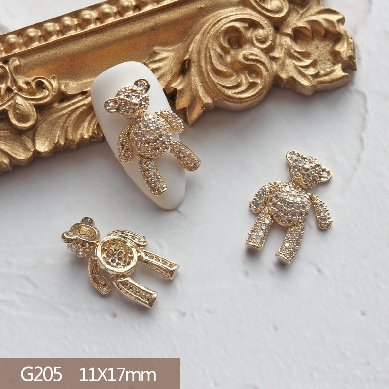 10pcs cuore orso coniglio cion - Nail Art Valentines Day recensione e prezzo