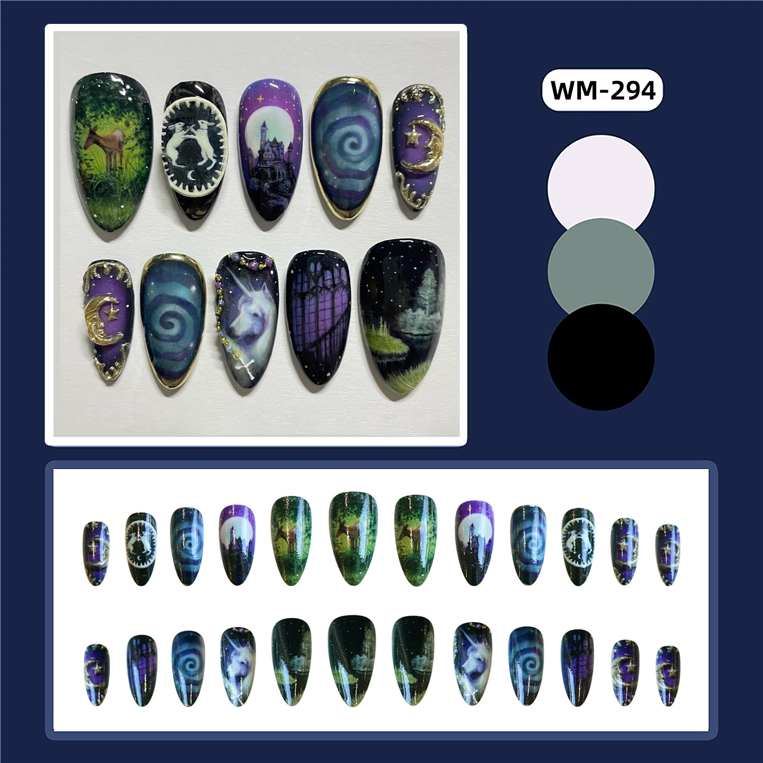 24 pezzi di fantasia cavallo c - Nail Art Maroon recensione e prezzo
