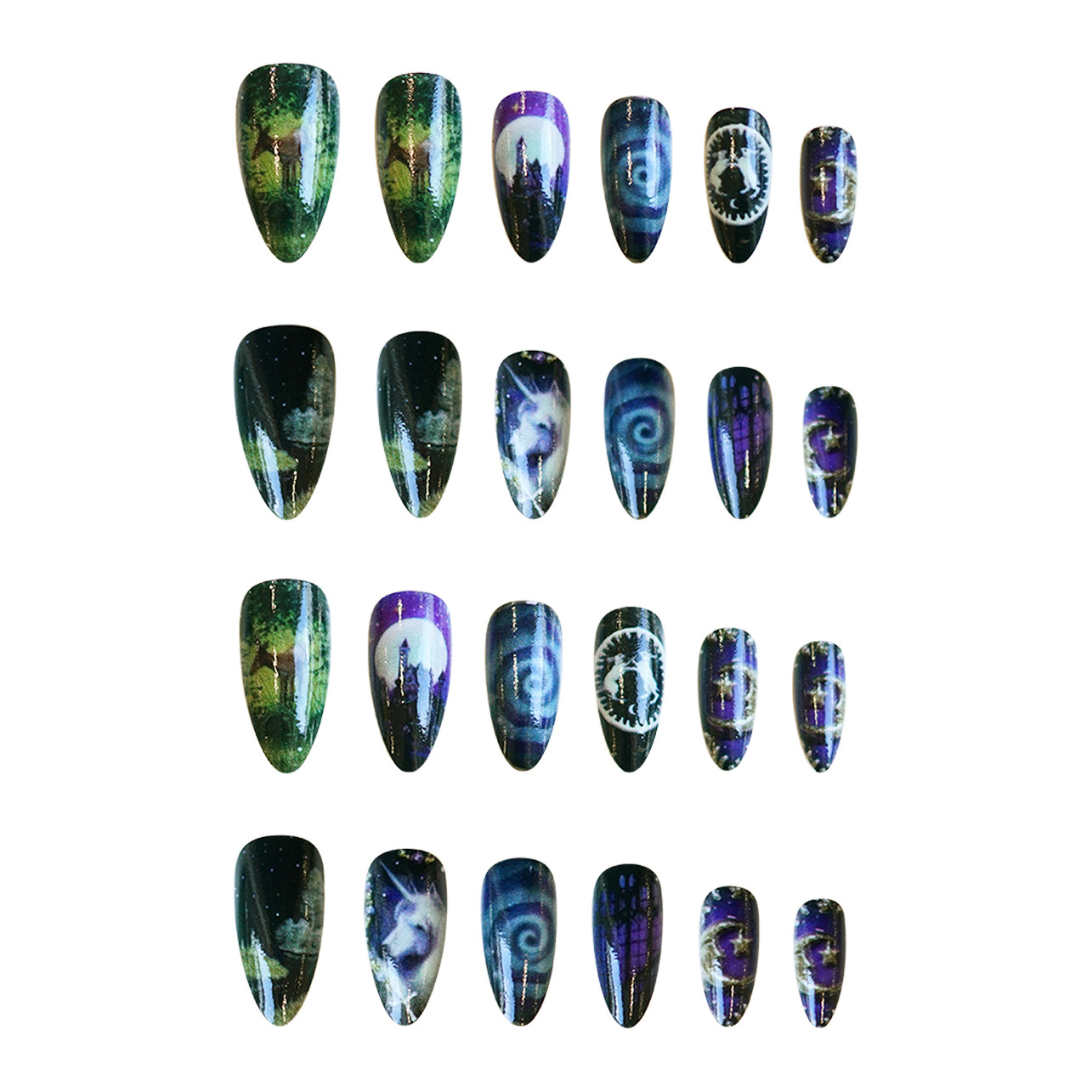 24 pezzi di fantasia cavallo c - Nail Art Maroon recensione e prezzo
