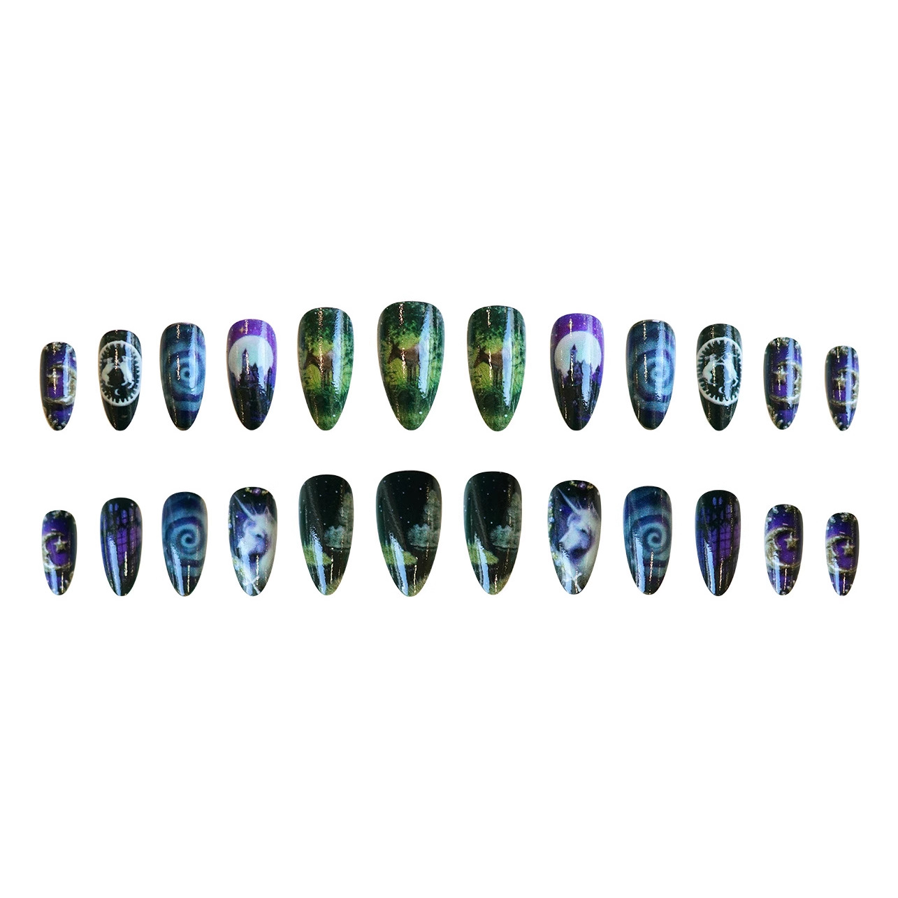 24 pezzi di fantasia cavallo c - Nail Art Maroon recensione e prezzo